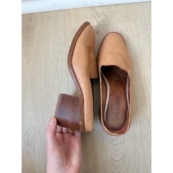 Jeffrey Campbell Morrigan Tan Leather Loafer Mules 6.5 - Picture 6 of 6